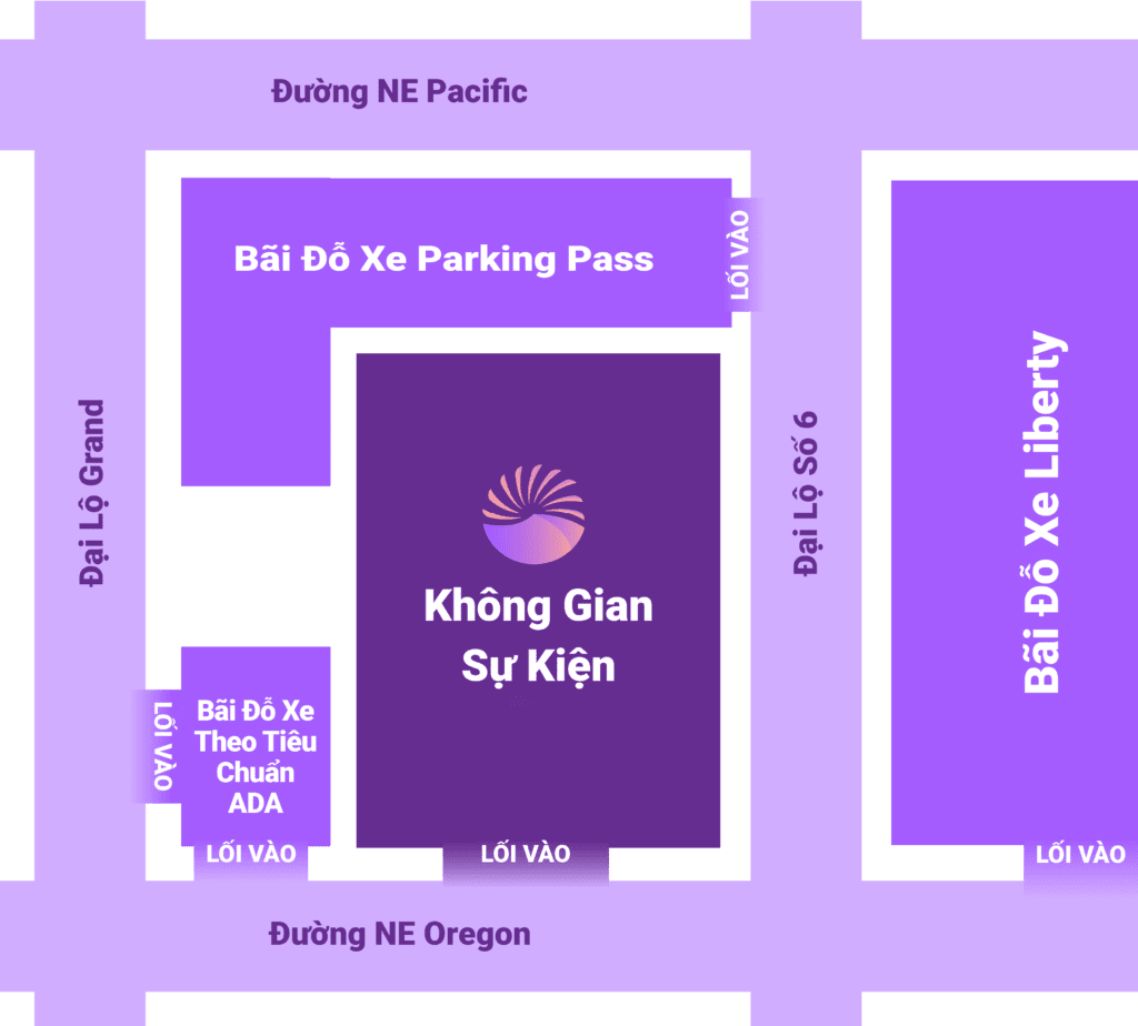 Bản đồ khu vực tổ chức các sự kiện trực tiếp tại Portland.